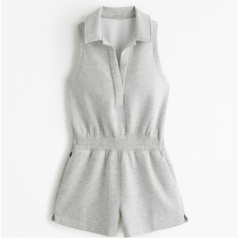 EUC | Abercrombie neoKNIT polo jumpsuit
